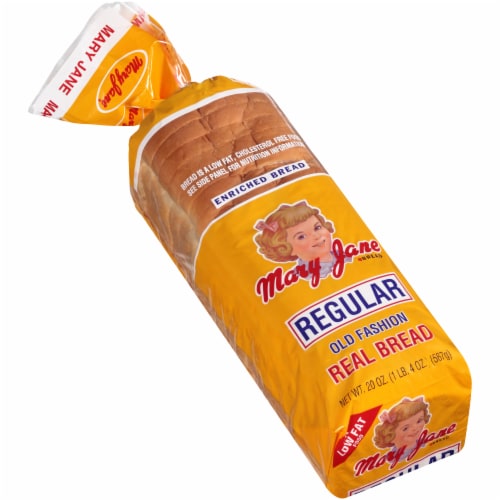 Kroger Mary Jane Regular Old Fashioned Bread 20 Oz