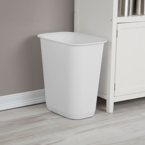 Sterilite Rectangular Wastebasket Perspective: left