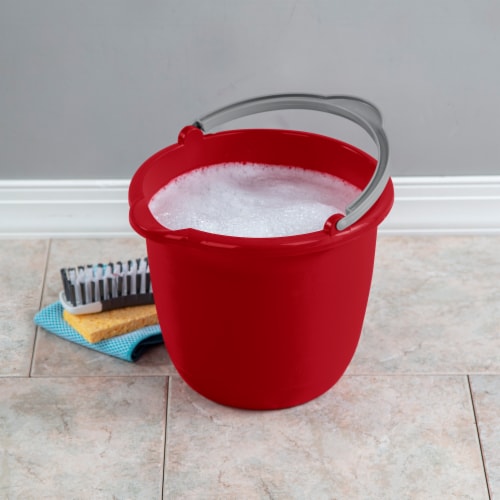 Sterilite® 10-Quart Spout Pail - Classic Red Perspective: left