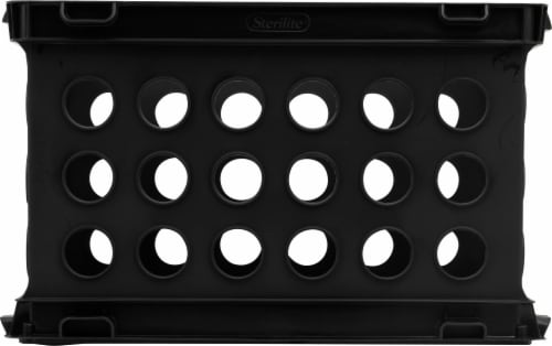 Sterilite File Crate - Black Perspective: left