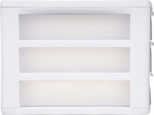 Sterilite ClearView 3-Drawer Countertop Unit - White/Clear Perspective: left