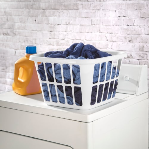 Sterilite Square Laundry Basket - White Perspective: left