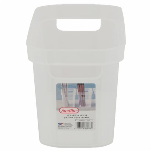 Sterilite® Narrow Storage Bin Perspective: left