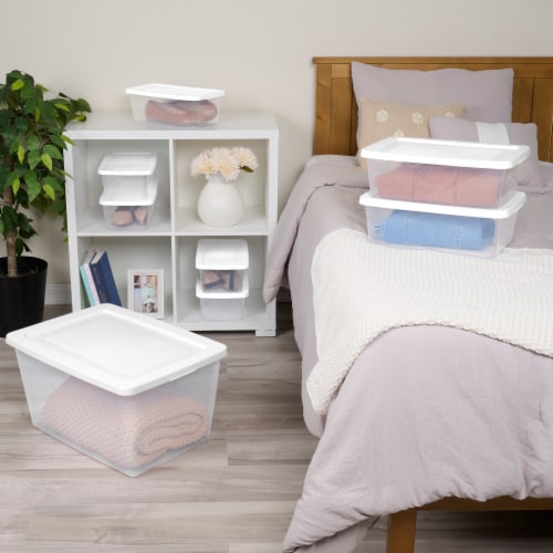 Sterilite 6-Quart Storage Box Perspective: left