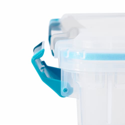Sterilite Clear Gasket Box Perspective: left