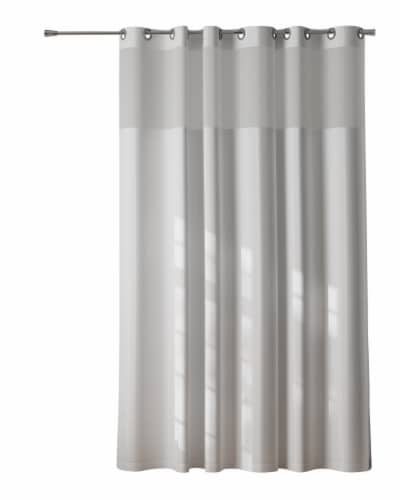 Maytex Mills Instacurtain Kadin with a View Shower Curtain - White Perspective: left