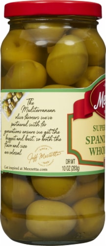 Mezzetta Fancy Colossal Green Olives Perspective: left