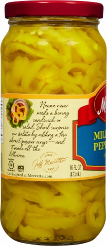 Mezzetta™ Mild Banana Pepper Rings Perspective: left