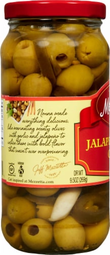 Mezzetta Jalapeno Garlic Olives Perspective: left