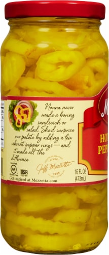 Mezzetta™ Deli-Sliced Hot Pepper Rings Perspective: left