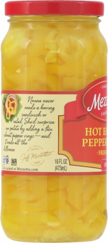 Mezzetta® Hot Banana Pepper Rings Perspective: left