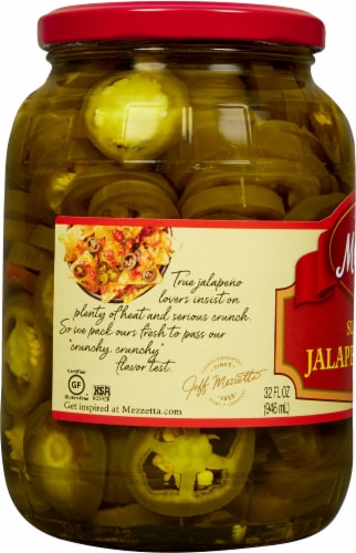 Mezzetta™ Deli-Sliced Hot Jalapeno Peppers Perspective: left