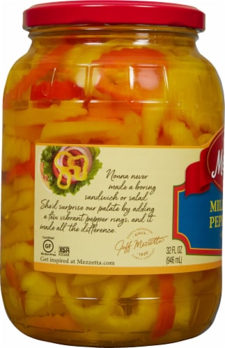 Mezzetta® Mild Banana Pepper Rings Perspective: left
