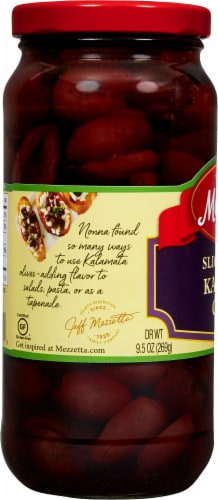 Mezzetta Sliced Greek Kalamata Olives Perspective: left