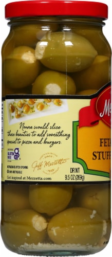 Mezzetta™ Greek-Style Feta Cheese Stuffed Olives Perspective: left