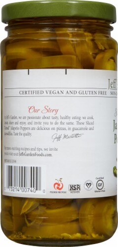 Jeff's Naturals Sliced Tamed Jalapeno Peppers Perspective: left