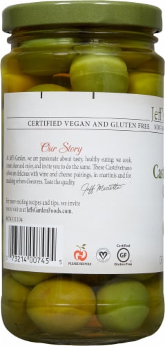 Jeff's Naturals Whole Castelvetrano Olives Perspective: left