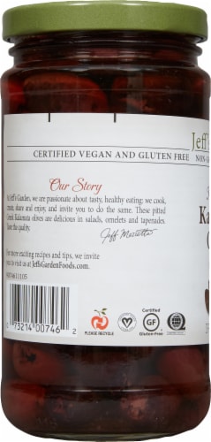 Jeff's Naturals™ Organic Pitted Greek Kalamata Olives Perspective: left
