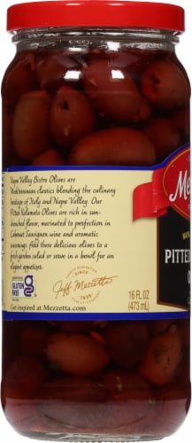 Mezzetta™ Napa Valley Bistro Pitted Kalamata Olives with Cabernet & Herbs Perspective: left