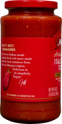 Mezzetta® Italian Plum Tomato Marinara Sauce Perspective: left