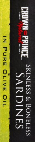 Crown Prince Skinless Boneless Sardines In Olive Oil Perspective: left