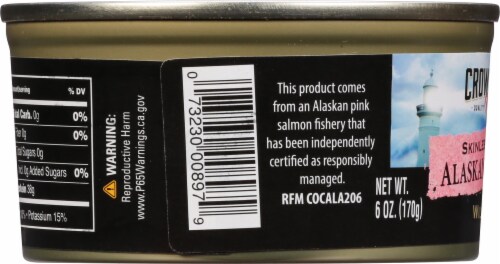 Crown Prince Natural Skinless & Boneless Pacific Pink Salmon Perspective: left