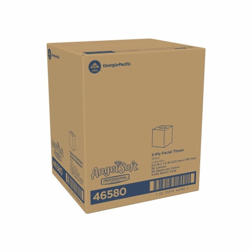 Georgia-Pacific Facial Tissue,96,White,PK36 46580 Perspective: left