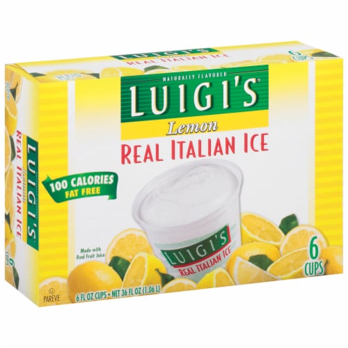 Luigi's® Lemon Italian Ice Perspective: left