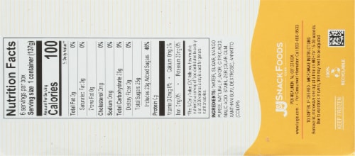 Luigi's Mango Real Italian Ice 6 - 6 fl oz Cups Perspective: left