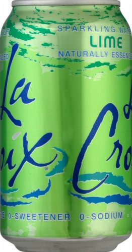 LaCroix® Lime Flavored Sparkling Water Can Perspective: left