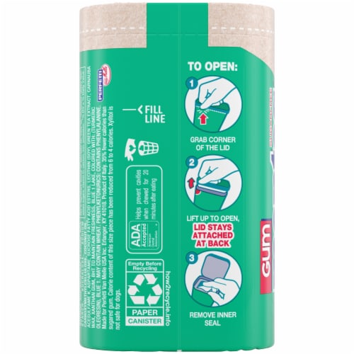 Mentos Pure Fresh Sugar Free Spearmint Flavored Chewing Gum Perspective: left