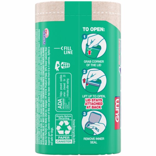 Mentos Pure Fresh Sugar Free Spearmint Flavored Chewing Gum Perspective: left
