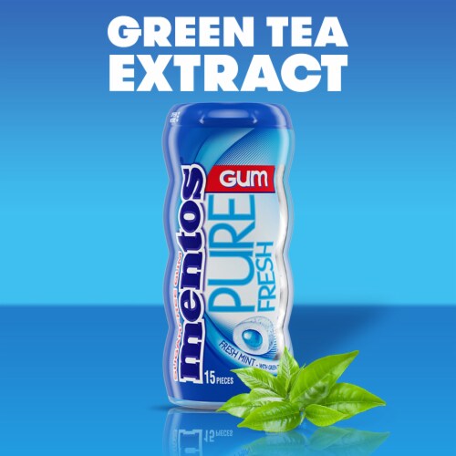 Mentos Pure Fresh Sugar Free Fresh Mint Chewing Gum Perspective: left