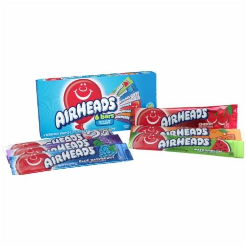 Airheads Theater Pack Assorted Fruit Flavored Bars Perspective: left