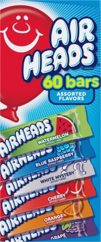Airheads Individually Wrapped Full Size Candy Bars Perspective: left