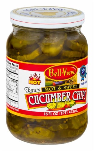 Bell-View® Hot & Sweet Cucumber Chips Perspective: left