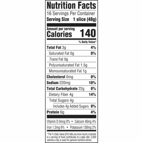 Brownberry Organic 22 Grains & Seeds Bread Perspective: left