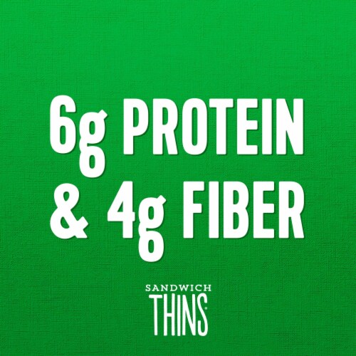 Arnold Sandwich Thins 100% Whole Wheat Flax & Fiber Rolls Perspective: left