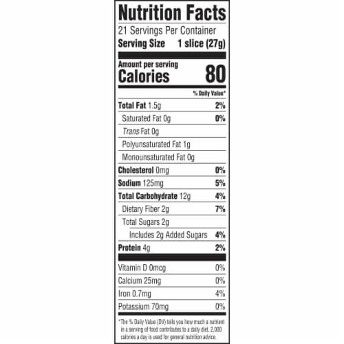 Arnold Organic 22 Whole Grains & Seeds Thin Sliced Bread Perspective: left