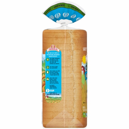 Arnold® Organic White Made with Whole Wheat Bread Perspective: left