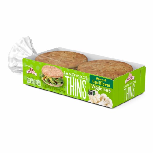 Arnold® Sandwich Thins Veggie Herb Rolls (Packaging May Vary) Perspective: left