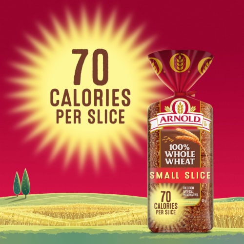 Arnold® Small Slice 100% Whole Wheat Bread Perspective: left
