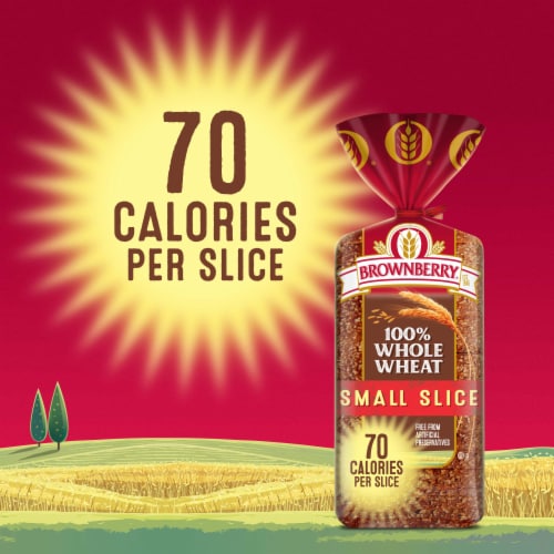 Brownberry® Small Slice 100% Whole Wheat Bread Perspective: left