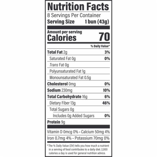 Oroweat® Superior Keto Hamburger Buns Perspective: left