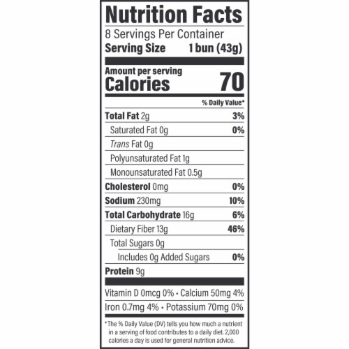 Arnold Superior Keto Plain Hamburger Buns Perspective: left