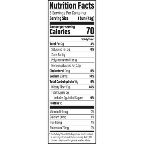 Oroweat® Superior Keto Hotdog Buns Perspective: left
