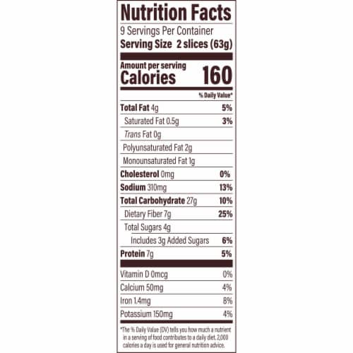 Oroweat Gut Balance Multigrain Bread Perspective: left