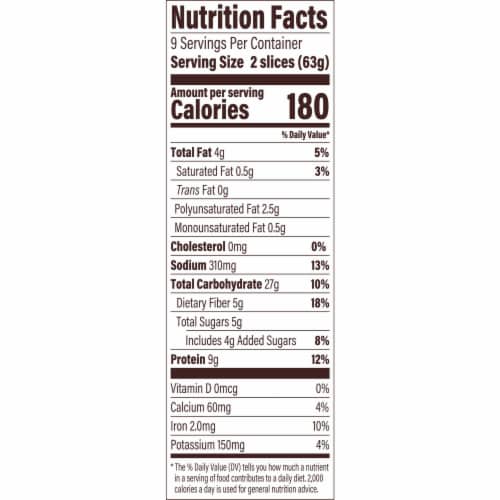 Arnold Grains Almighty Plant Protein Thin Sliced Bread Perspective: left
