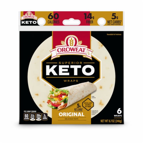 Oroweat Keto Wraps Perspective: left