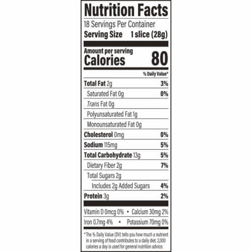 Arnold Whole Grains 22 Grains & Seeds Bread Perspective: left